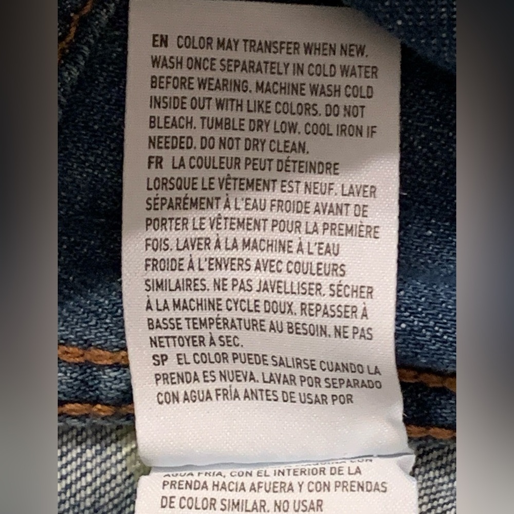 American Eagle Outfitters Denim Jacket with Stars on the Sleeves•Sz. S•Like New - Picture 9 of 16